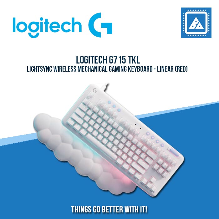 LOGITECH G715 TKL LIGHTSYNC WIRELESS MECHANICAL GAMING KEYBOARD - LINEAR (RED) LOGITECH G715 TKL LIGHTSYNC WIRELESS MECHANICAL GAMING KEYBOARD - LINEAR (RED)